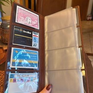 Wallet for business or credit cards.